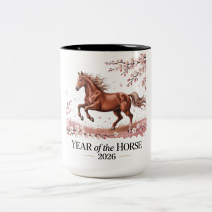 Year of the Horse 2026 Two-Tone Coffee Mug