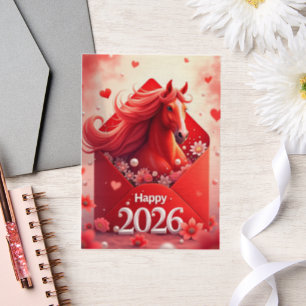 Year of the Horse 2026 Vellum Invitations