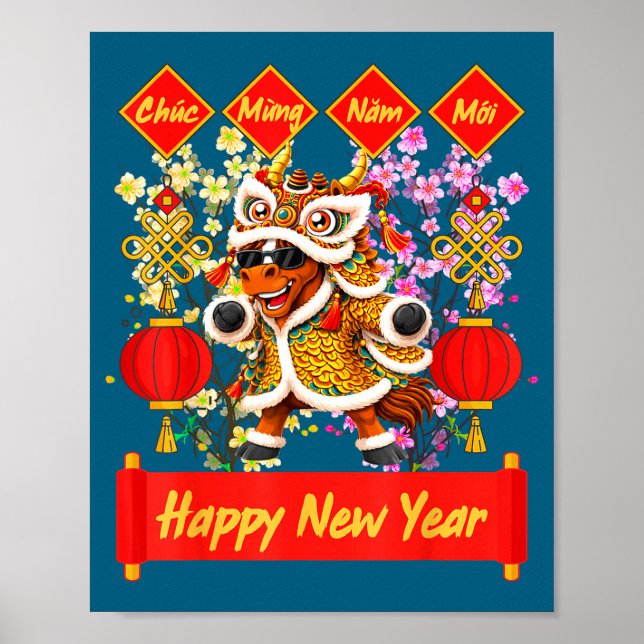 Year Of The Horse 2026 Vietnamese Lunar New Year 2 Poster (Front)