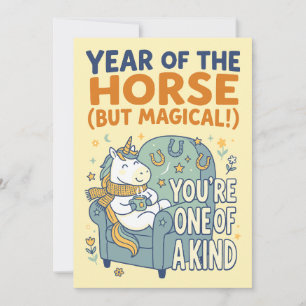 Year of the Horse (But Magical) Holiday Card