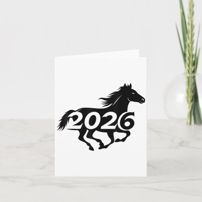 Year Of The Horse Chinese Lunar Festival 2026 _1  Card (Front)