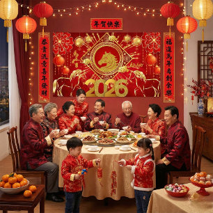 Year of the Horse Chinese New Year 2026  Poster