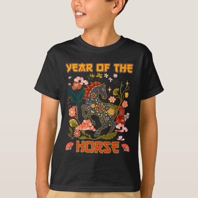 Year Of The Horse Chinese New Year 2026 Premium  T-Shirt (Front)