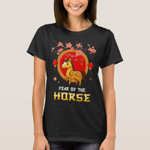Year Of The Horse Chinese Zodiac Cute Ny Lanterns T-Shirt
