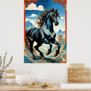 Year of the Horse, Chinese Zodiac, Poster