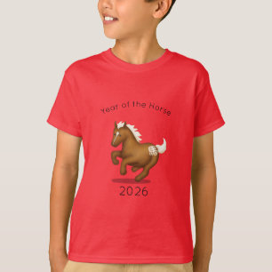 Year of the Horse Cute Chinese Zodiac T-Shirt