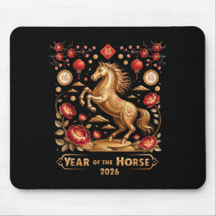 Year Of The Horse Happy New Year 2026 Mouse Mat