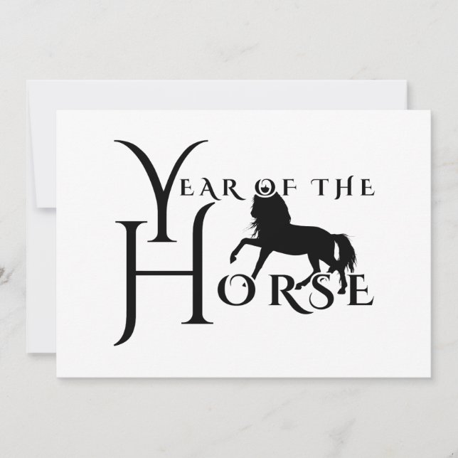 Year of the horse invitation (Front)