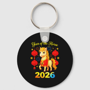 Year Of The Horse Lunar Chinese New Year Fire Hors Key Ring