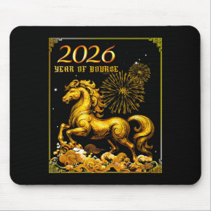 Year Of The Horse Lunar New Year Chinese New Year Mouse Mat