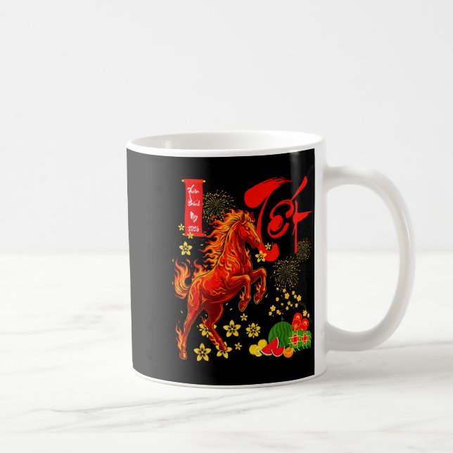 Year Of The Horse Lunar Vietnamese New Year Fire H Coffee Mug (Right)