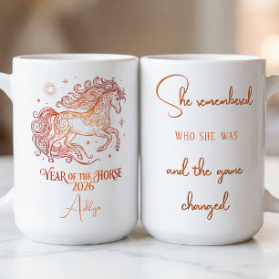 Year of The Horse Motivational Coffee Mug