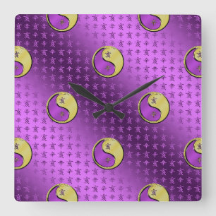 Year of the Metal Boar Square Wall Clock