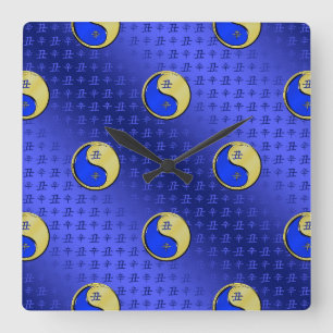 Year of the Metal Ox Square Wall Clock
