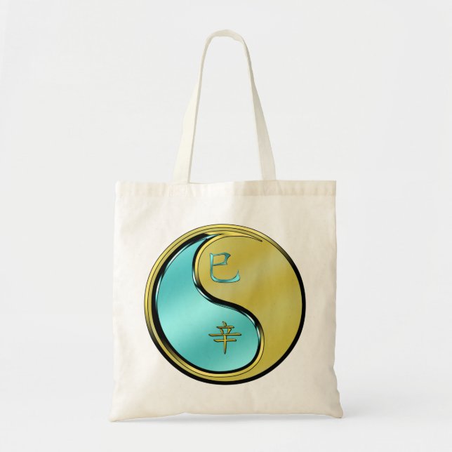 Year of the Metal Snake Tote Bag (Front)