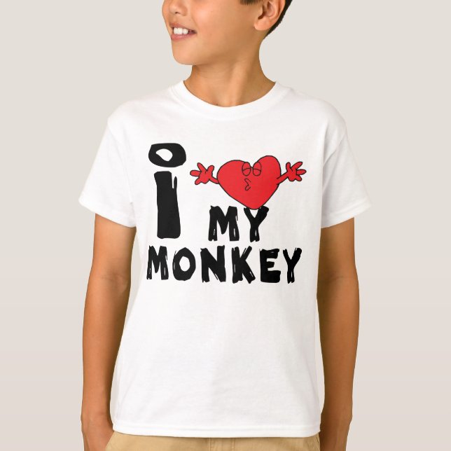 Year of The Monkey "I Love My Monkey" T-Shirt (Front)