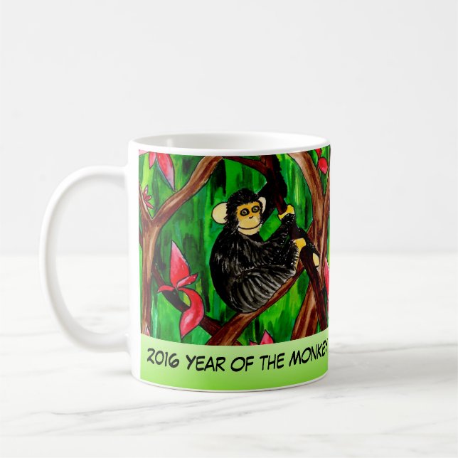 Year of the Monkey mug (Left)