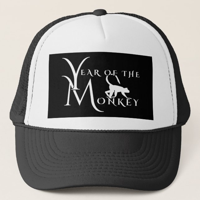 Year of the monkey trucker hat (Front)