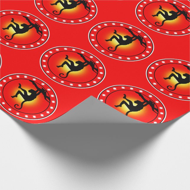 Year of the Monkey Wrapping Paper (Corner)