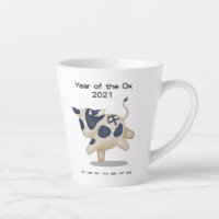 Year of the Ox Cute Zodiac Animal 2021