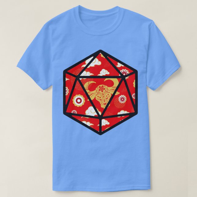 Year of the Ox D20 T-Shirt (Design Front)