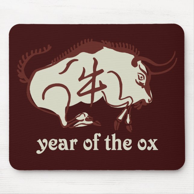 year of the ox mouse mat (Front)