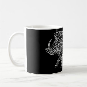 Year of the Pig - Wild Boar with Runes Coffee Mug