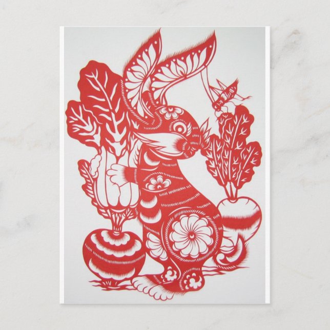 Year of the Rabbit 2011 Holiday Postcard (Front)