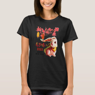 Year Of The Rabbit 2023 Happy Lunar New Year Chine T-Shirt