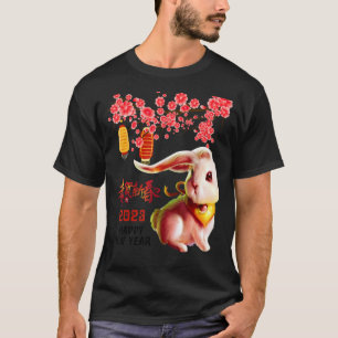 Year Of The Rabbit 2023 Happy Lunar New Year Chine T-Shirt