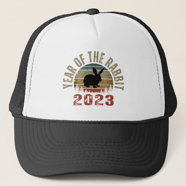 YEAR OF THE RABBIT 2023  TRUCKER HAT (Front)