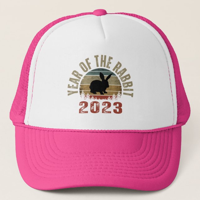 YEAR OF THE RABBIT 2023  TRUCKER HAT (Front)
