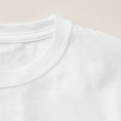 Year of the Rabbit Black Glitter T-Shirt (Detail - Neck (in White))