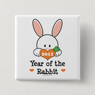 Year of the Rabbit Chinese New Year Button