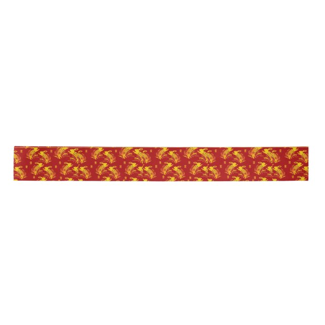 Year of the Rabbit Chinese New Year Zodiac Satin Ribbon (Front)