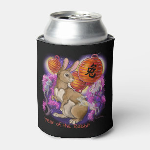 year of the Rabbit Chinese Zodiac Can Cooler
