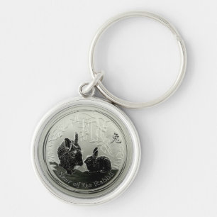 year of the Rabbit Coin Key Ring