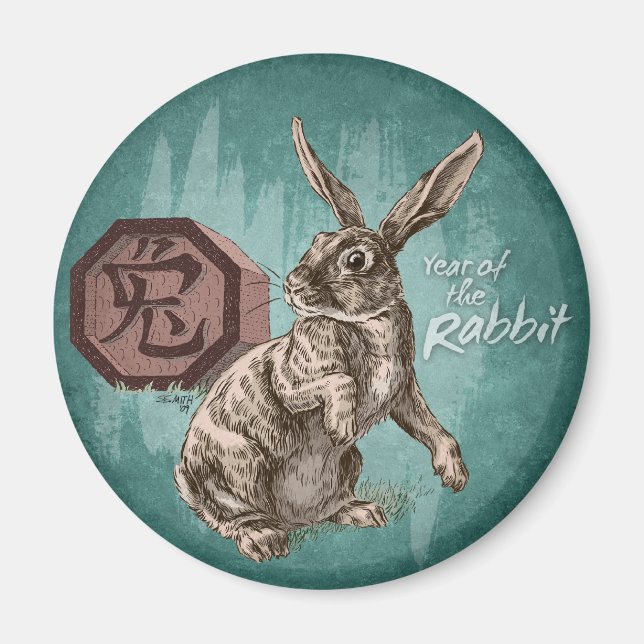 Year of the Rabbit Magnet (Front)
