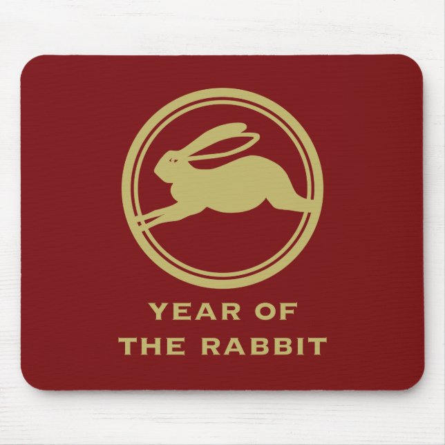 Year of the Rabbit Mouse Mat (Front)