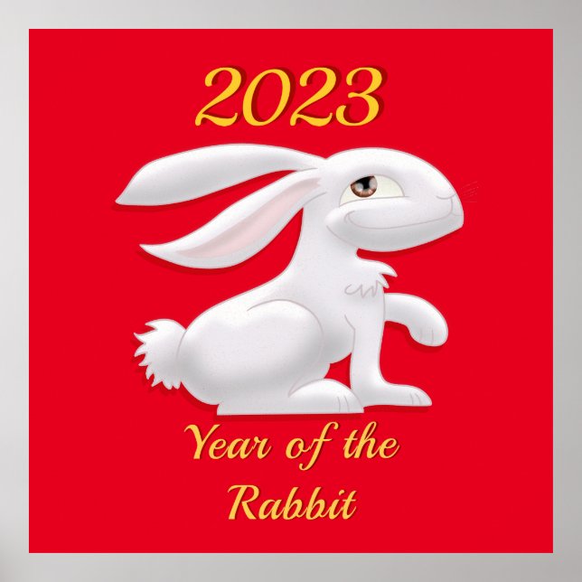 Year of the Rabbit Square  Poster (Front)
