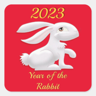 Year of the Rabbit Square Sticker