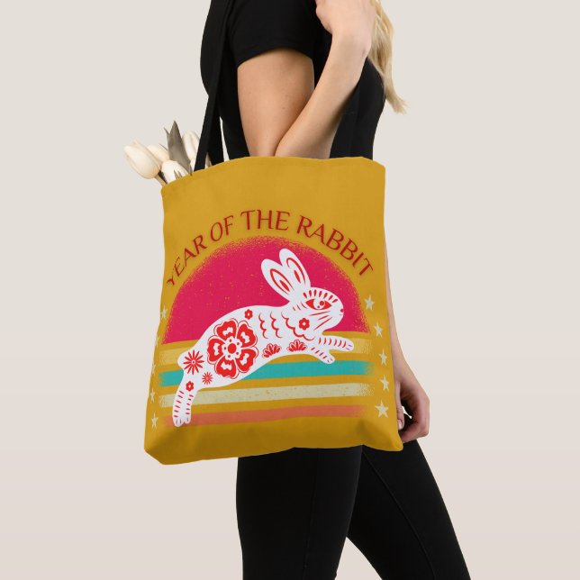 YEAR OF THE RABBIT     TOTE BAG (Close Up)