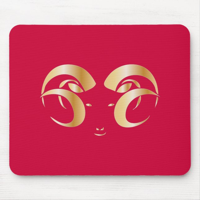 Year of the Ram / Sheep Mouse Mat (Front)