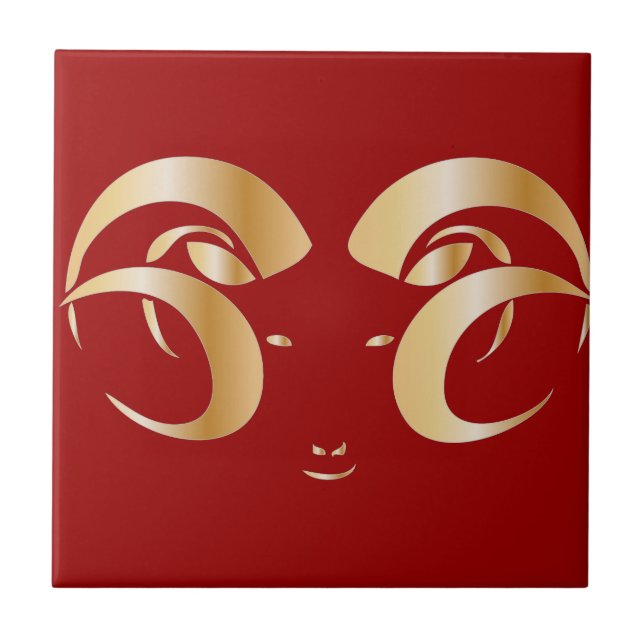 Year of the Ram / Sheep Tile (Front)