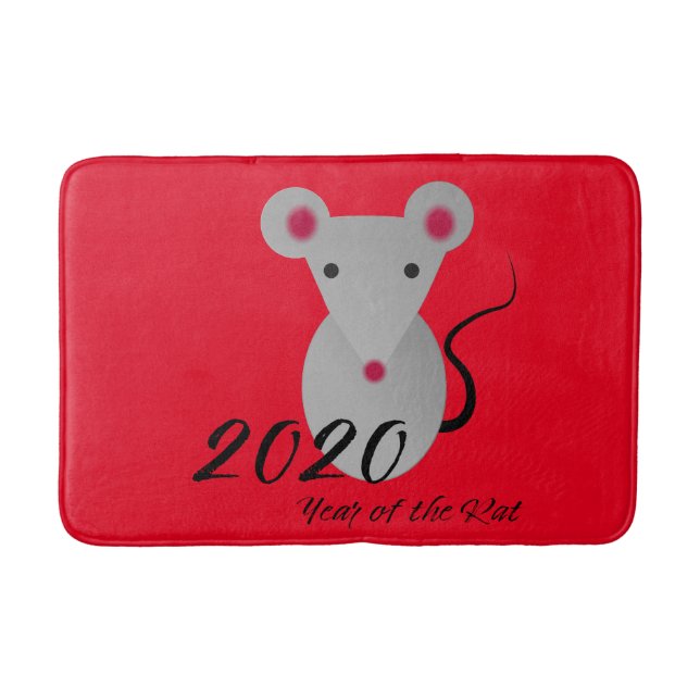 Year of the Rat 2020 Bath Mat (Front)