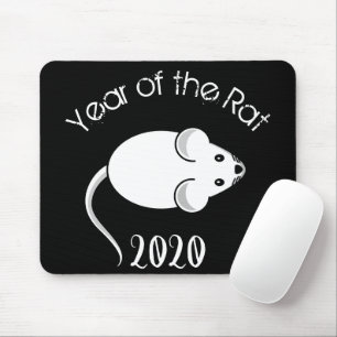 Year of the Rat 2020 Mouse with Text Mat