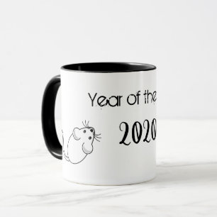 Year of the Rat 2020 Mouse with Text Mug