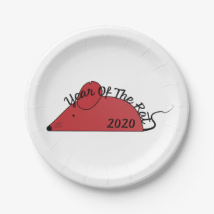 Year of the Rat 2020 Paper Plate