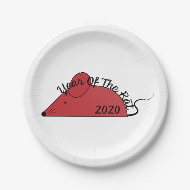Year of the Rat 2020 Paper Plate (Front)