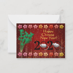 Year Of The Rat Card